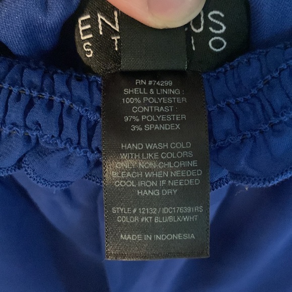 Blue/black/white patterned dress - Picture 5 of 5